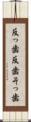 反っ歯 Scroll