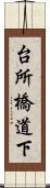 台所橋道下 Scroll