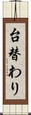 台替わり Scroll