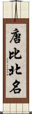 唐比北名 Scroll