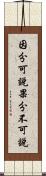 因分可說果分不可說 Scroll