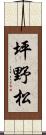 坪野松 Scroll