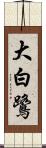 大白鷺 Scroll