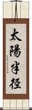 太陽半径 Scroll