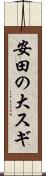安田の大スギ Scroll
