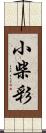 小柴彩 Scroll