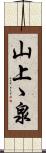 山上ゝ泉 Scroll