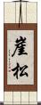 崖松 Scroll