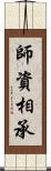 師資相承 Scroll