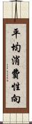 平均消費性向 Scroll