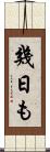 幾日も Scroll