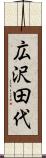 広沢田代 Scroll