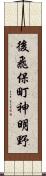 後飛保町神明野 Scroll