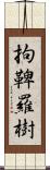 拘鞞羅樹 Scroll