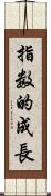 指数的成長 Scroll