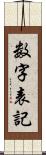 数字表記 Scroll