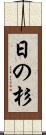 日の杉 Scroll