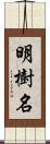 明樹名 Scroll