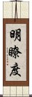 明瞭度 Scroll