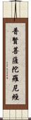 普賢菩薩陀羅尼經 Scroll