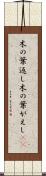 木の葉返し Scroll