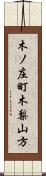 木ノ庄町木梨山方 Scroll