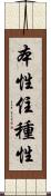 本性住種性 Scroll