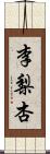 李梨杏 Scroll