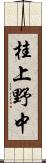 桂上野中 Scroll