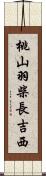 桃山羽柴長吉西 Scroll