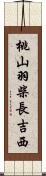 桃山羽柴長吉西 Scroll