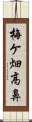 梅ケ畑高鼻 Scroll