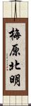 梅原北明 Scroll