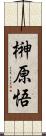 榊原悟 Scroll