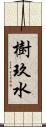 樹玖水 Scroll