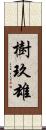 樹玖雄 Scroll