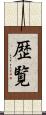 歴覧 Scroll