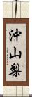 沖山梨 Scroll