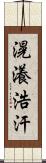 滉瀁浩汗 Scroll