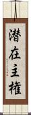 潜在主権 Scroll