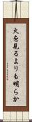 火を見るよりも明らか Scroll