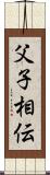 父子相伝 Scroll