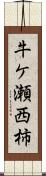 牛ケ瀬西柿 Scroll