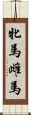 牝馬 Scroll