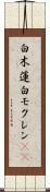 白木蓮 Scroll