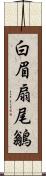 白眉扇尾鶲 Scroll