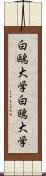 白鷗大学 Scroll