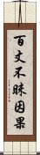 百丈不昧因果 Scroll