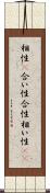 相性(P);合い性;合性;相い性(io) Scroll