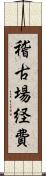 稽古場経費 Scroll